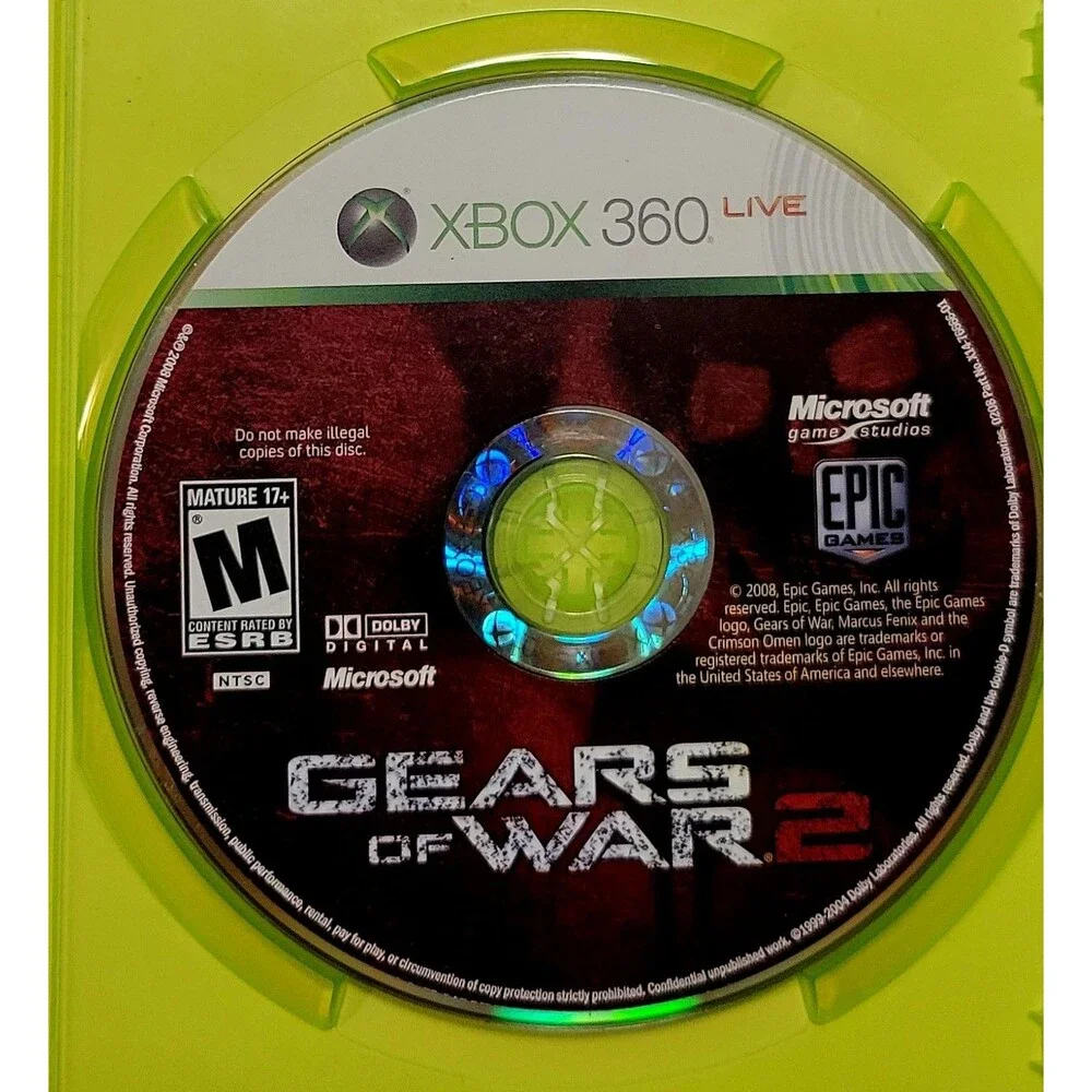 Xbox 360: GEARS OF WAR 2, No Manual, VG DISC, TESTED,FAST SHIPPING,  ICONIC GAME